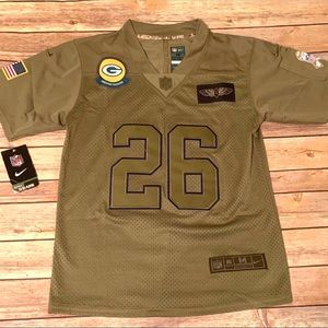 Green Bay Packers #26 Salute to Service Jersey